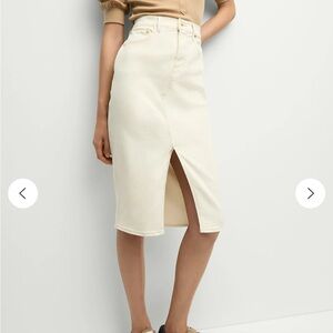 Veronica Beard Cream Midi Skirt- brand new. Never worn
